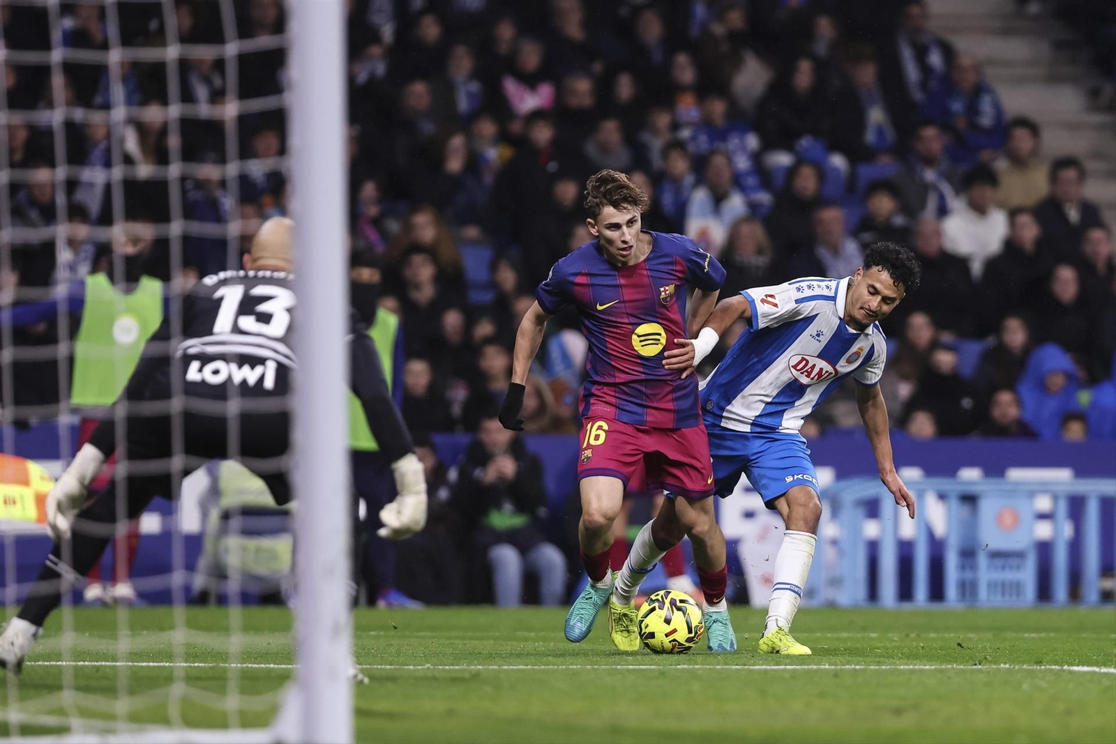 Fermín resultó determinante en el partido de ayer ante el Espanyol al dar dos asistencias.
