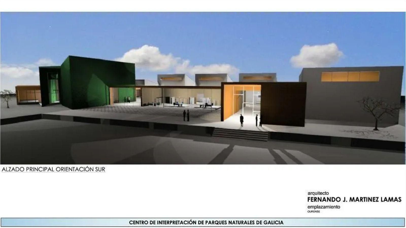 Así habría quedado el Centro de Interpretación de Parques Naturais.
