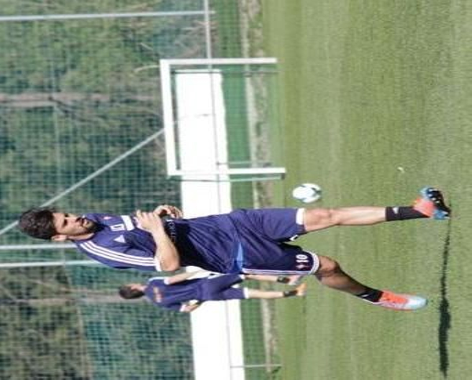 Manuel Agudo 'Nolito', durante la sesión de ayer en A Madroa.