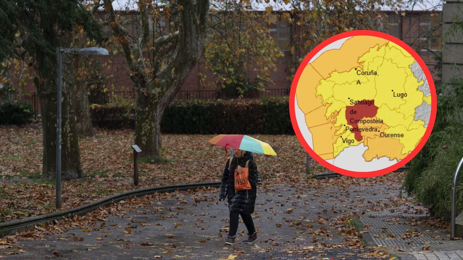 Lluvias en la ciudad de Ourense