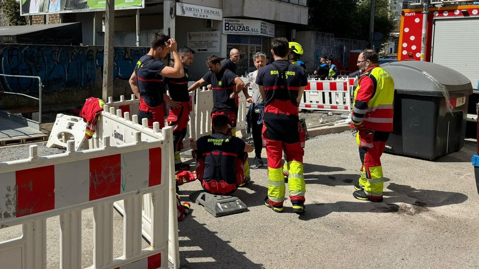 Consternación entre los bomberos por la muerte de un compañero.