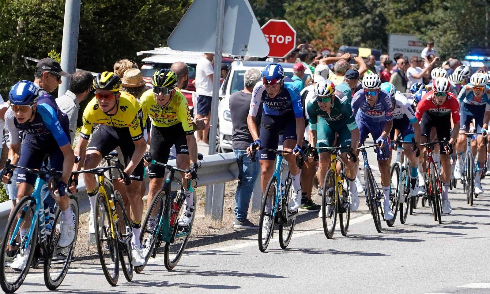 Participantes en la décima etapa de La Vuelta a España.