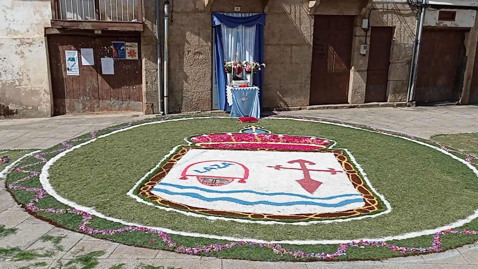 Alfombra del Corpus de Laza.