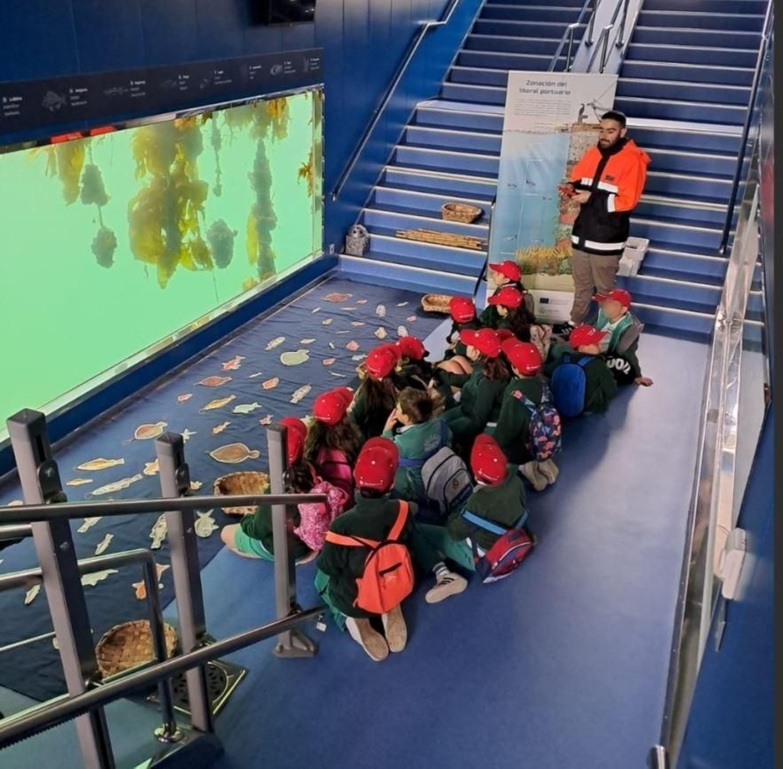 El visor submarino Nautilus, instalado frente a Portocultura