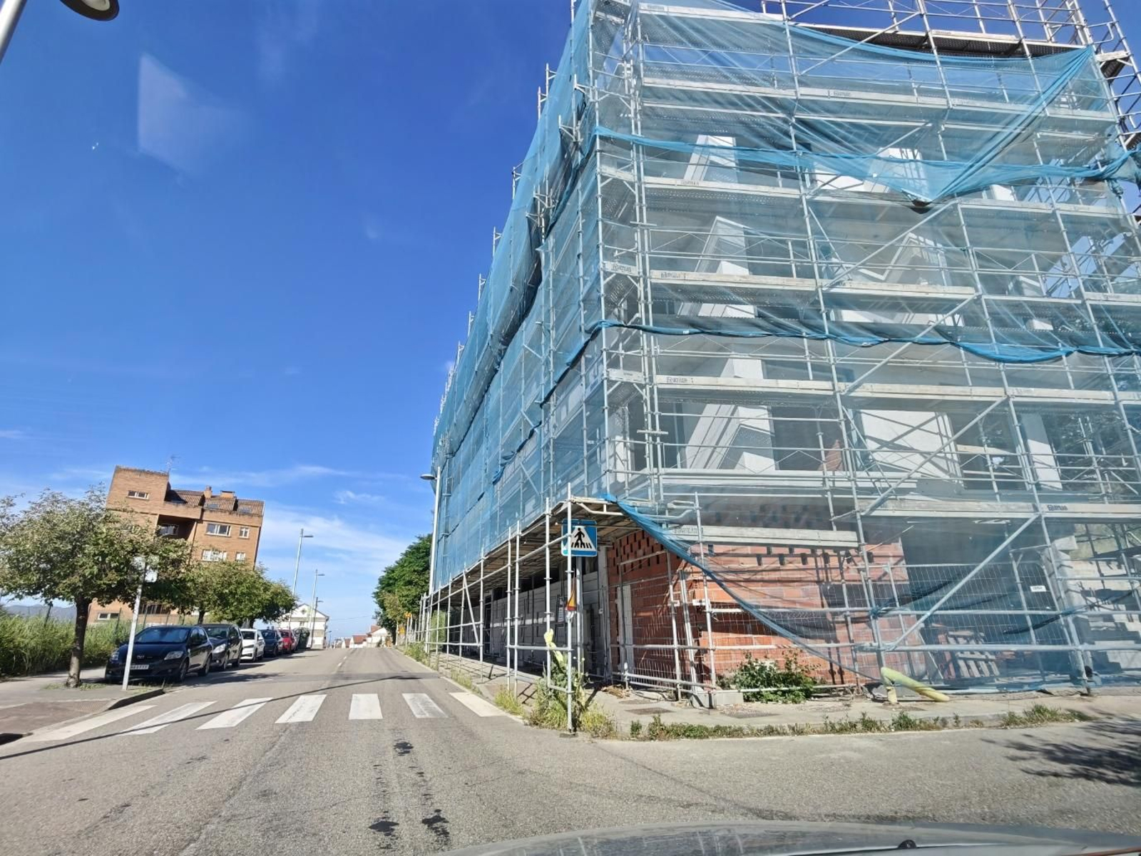 Una promoción de viviendas en construcción en Vigo.