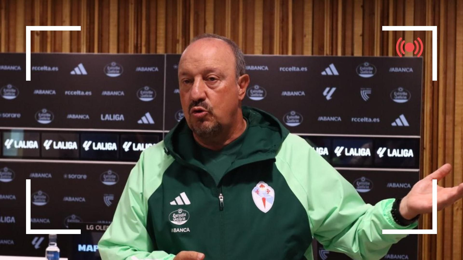 Rueda de prensa de Rafa Benítez.