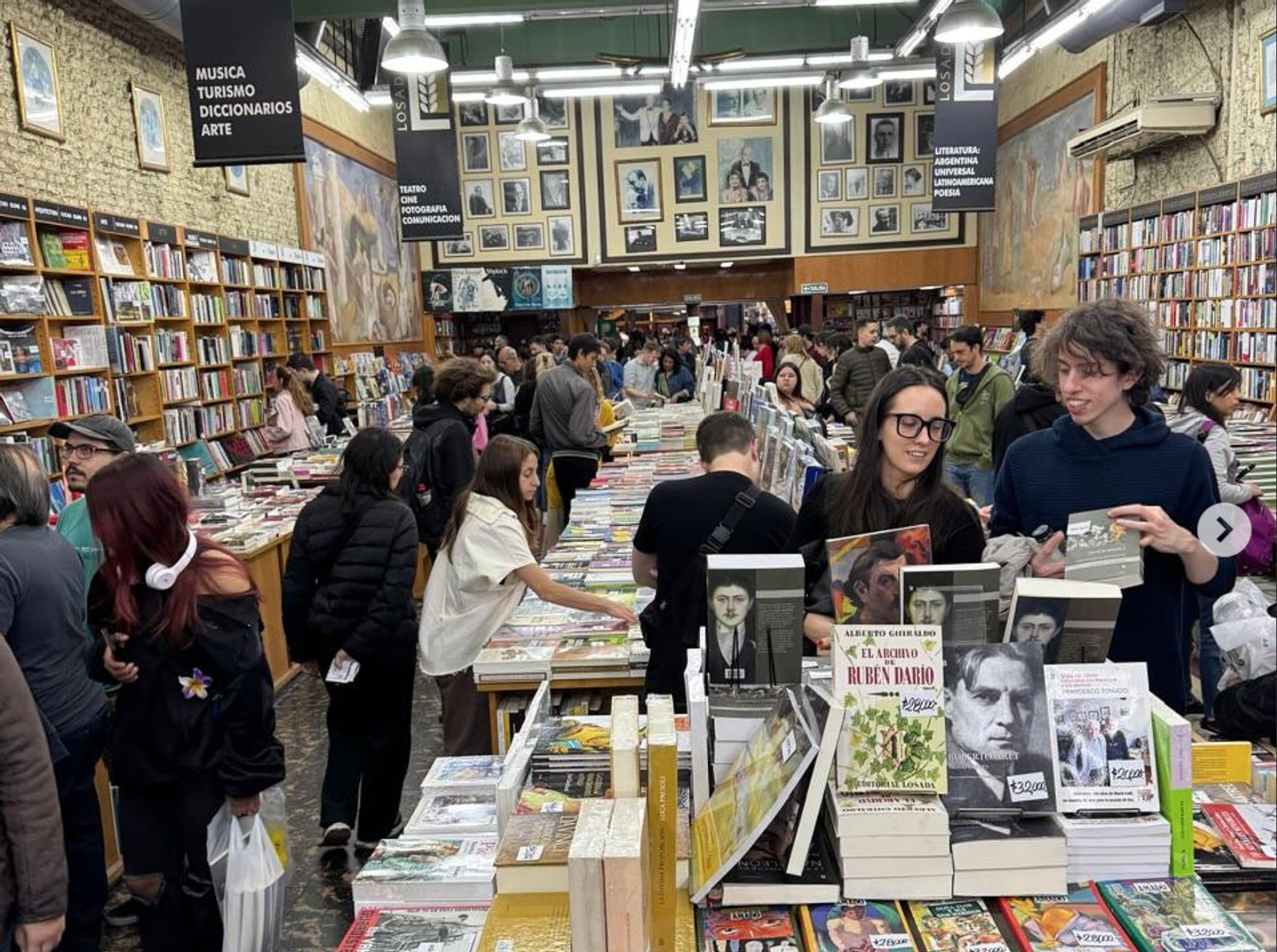 En la imagen la librería Losada en la actualidad