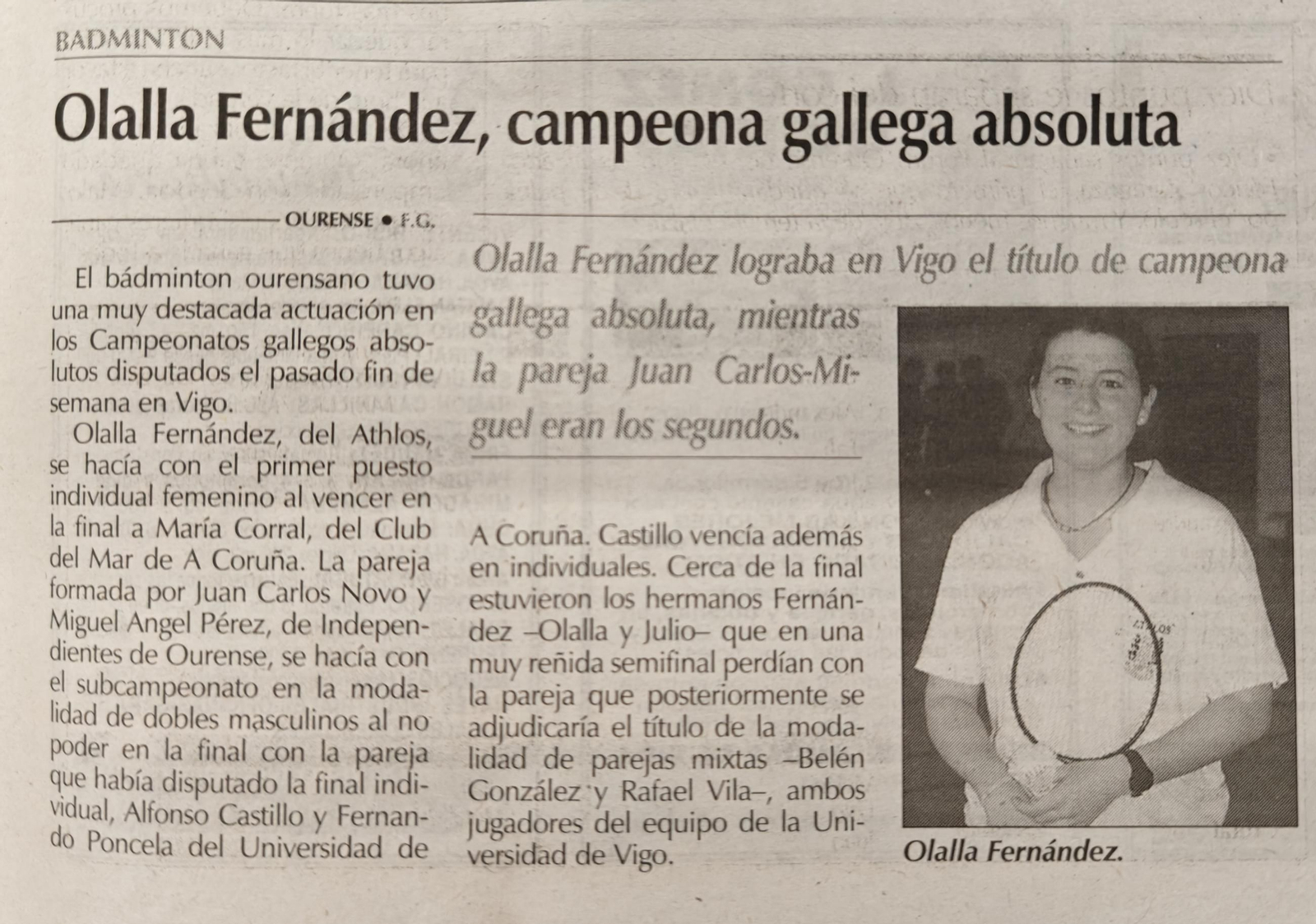 Un recorte de la época.