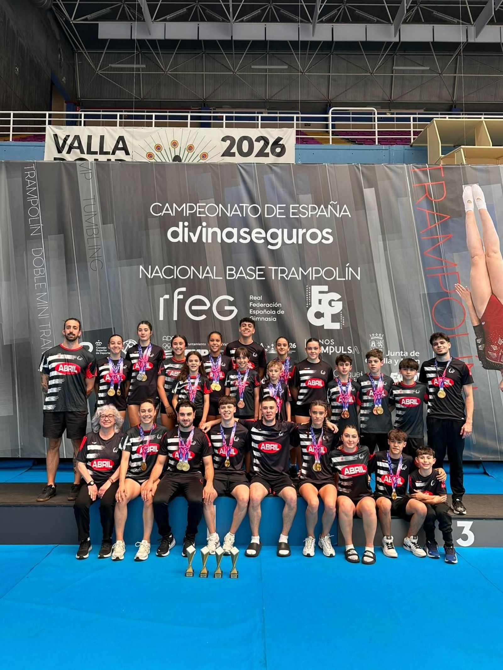 Valladolid encumbró al trampolín provincial
