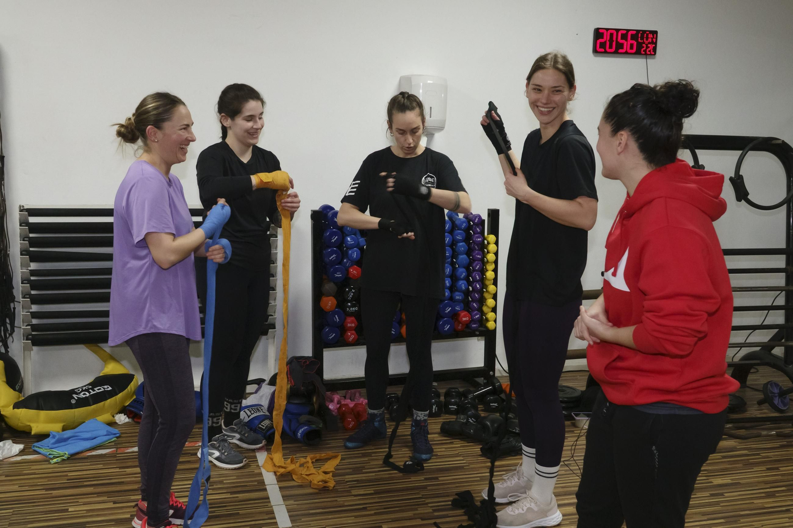 Galería | Así entrenan boxeo en el Gimnasio Arenal