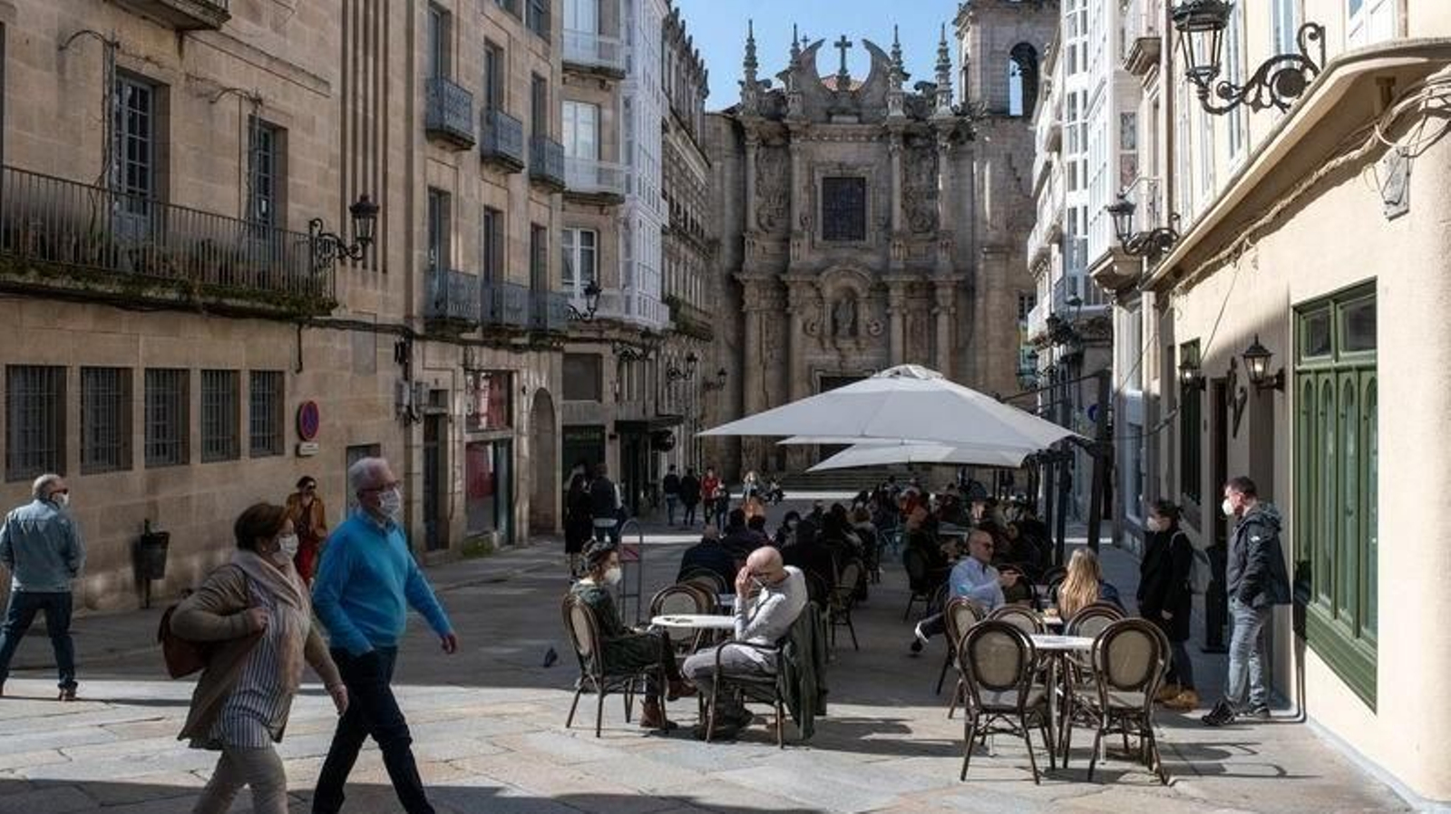 Ambiente en Ourense en una imagen de archivo.