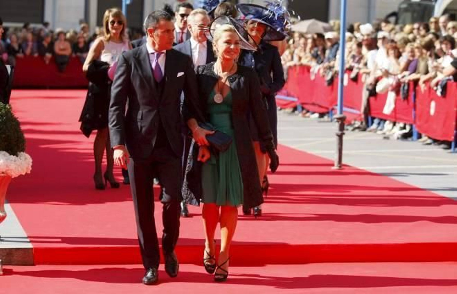 La periodista Cristina Tárrega y su marido José María Quevedo