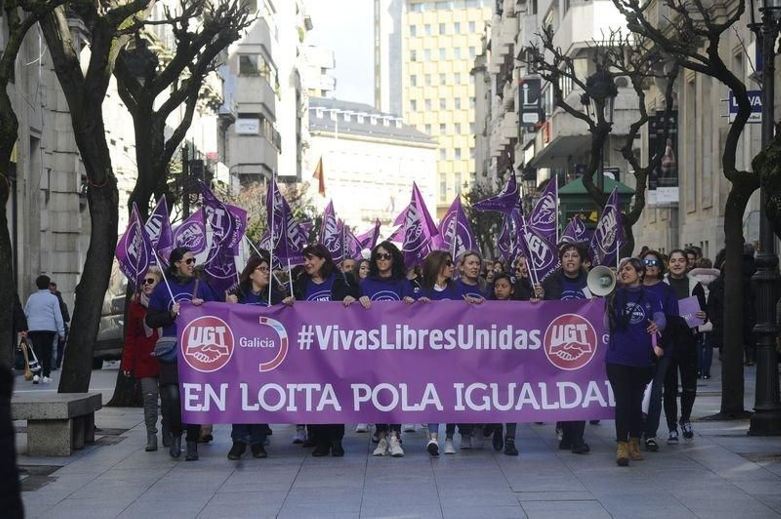 Concentracion 8-M en Ourense