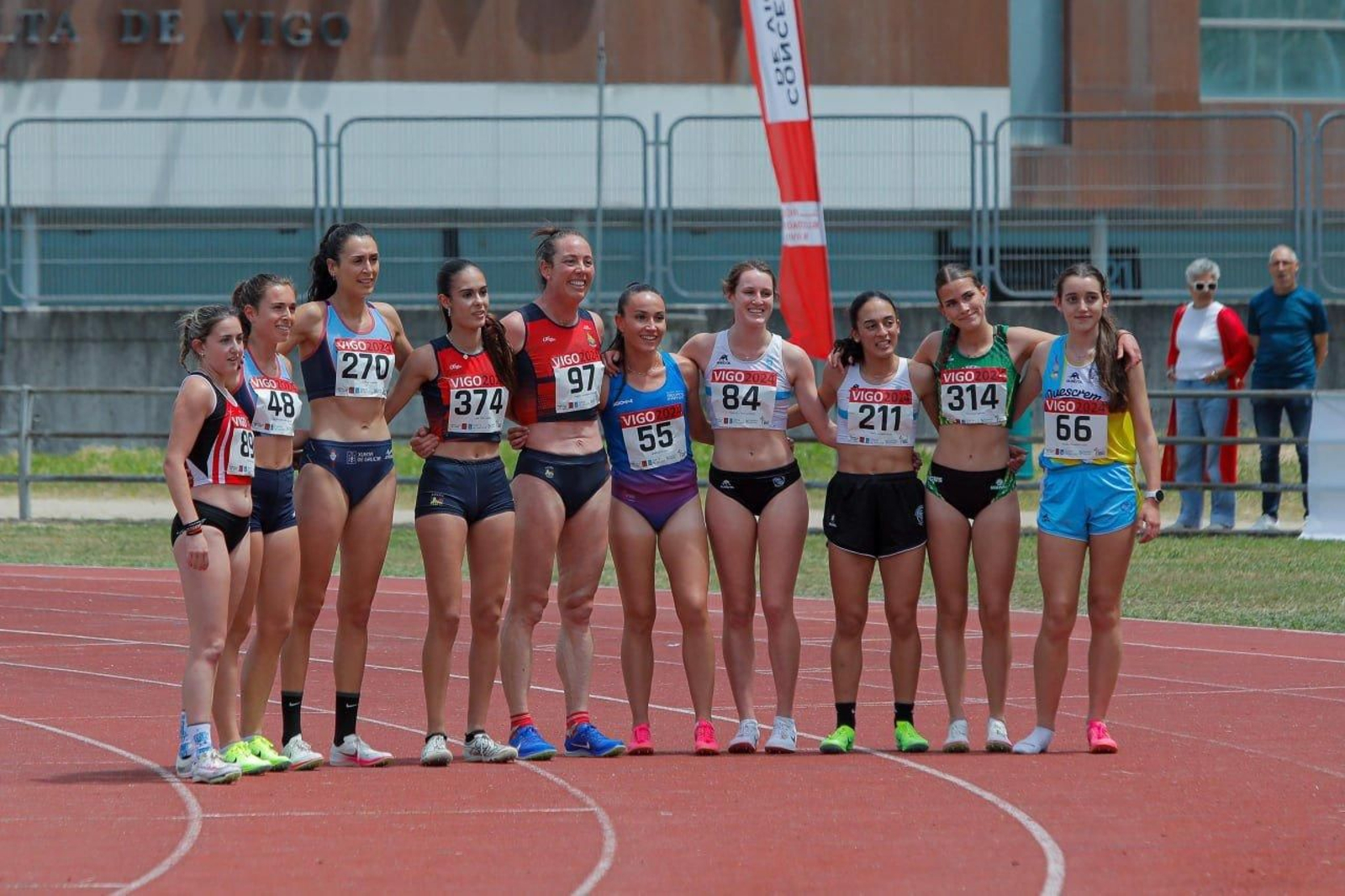 Campeonato Gallego de atletismo, en la pista de Balaídos.