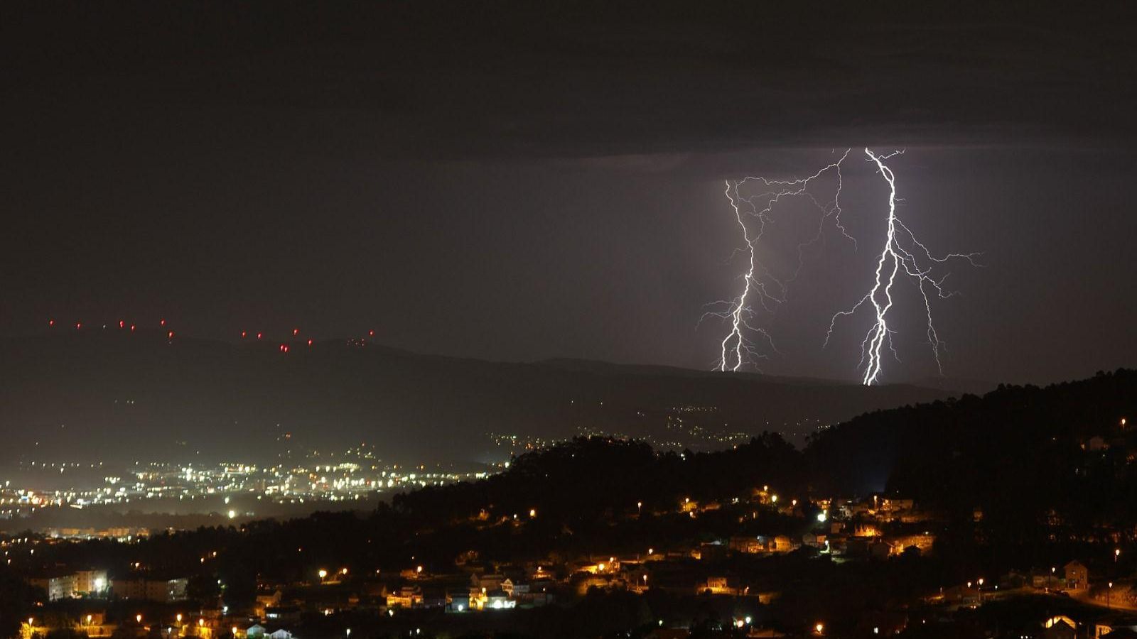 La tormenta nocturna en Vigo