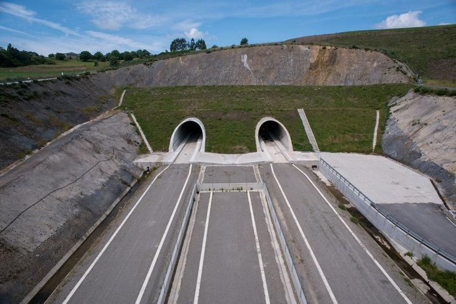 Vista desde la estación del AVE de A Gudiña, donde se quiere hacer una conexión con Portugal (ÓSCAR PINAL).