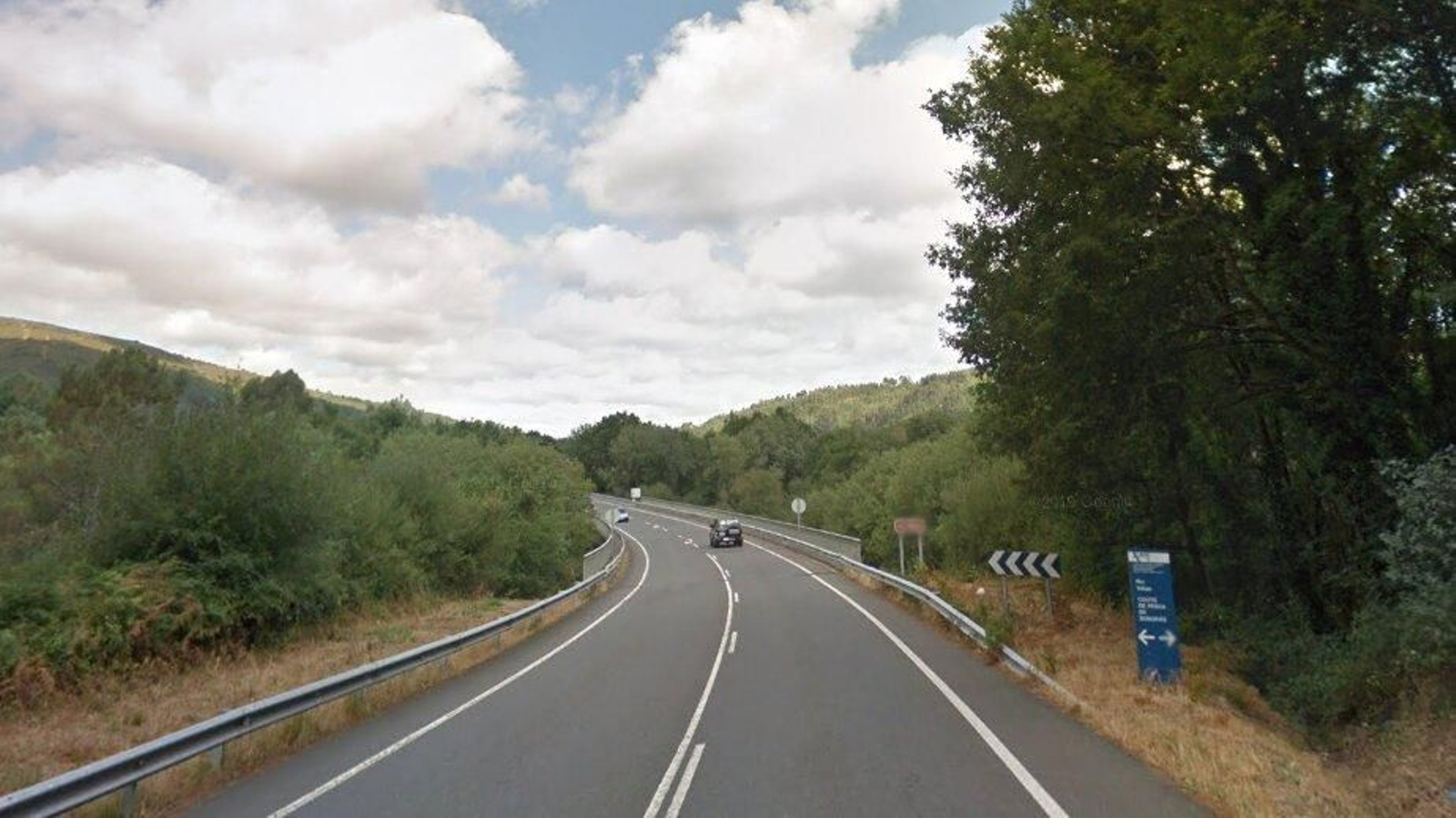 N-541, a la altura de Boborás.