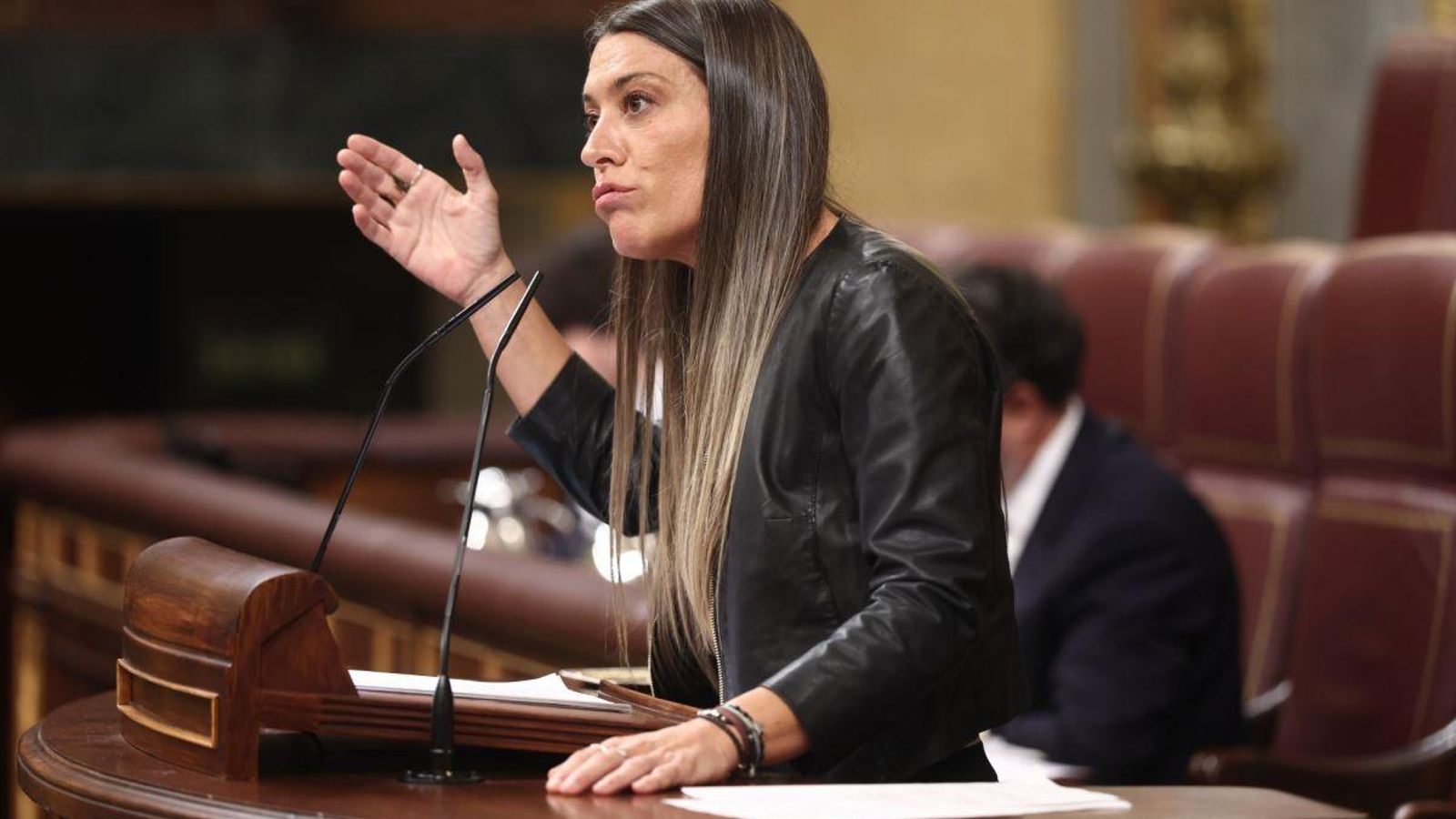 La portavoz de Junts, Miriam Nogueras, en la sesión.