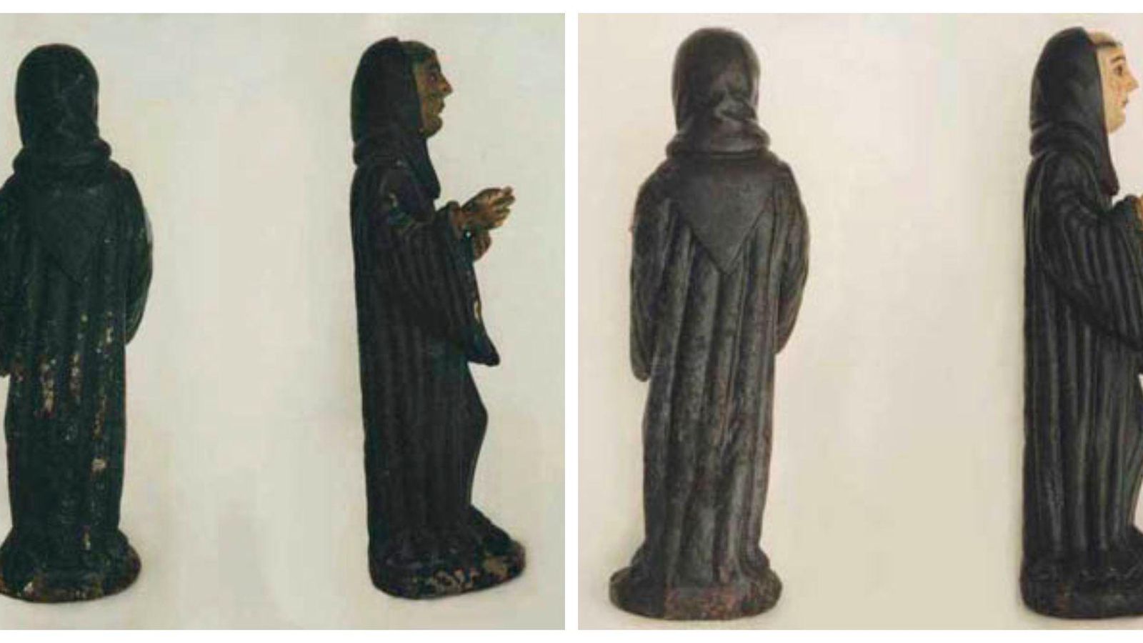 Estado del San Bieito de Sandiás, en 1997, cuando entró a la escuela (izquierda) y una vez restaurado (derecha).