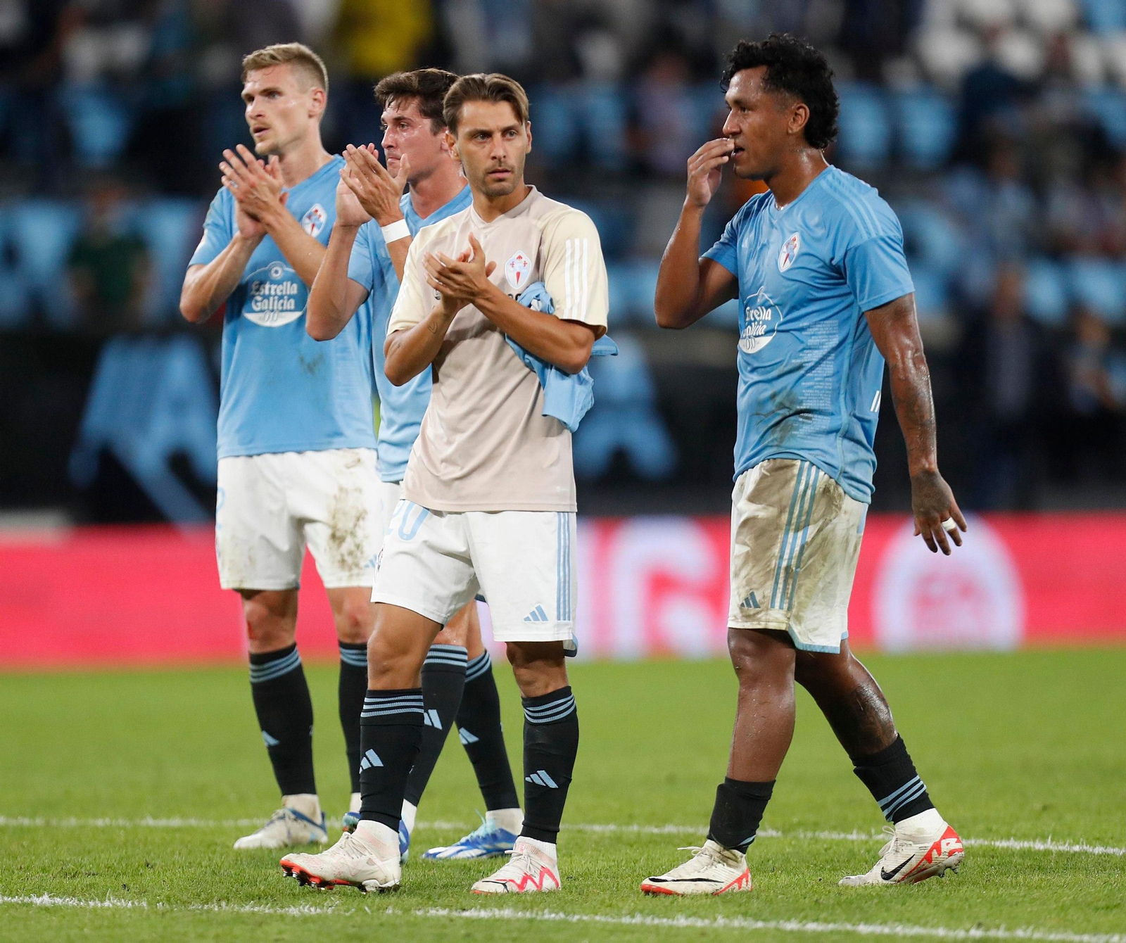 Partido entre el Celta y el Alavés en Balaídos.