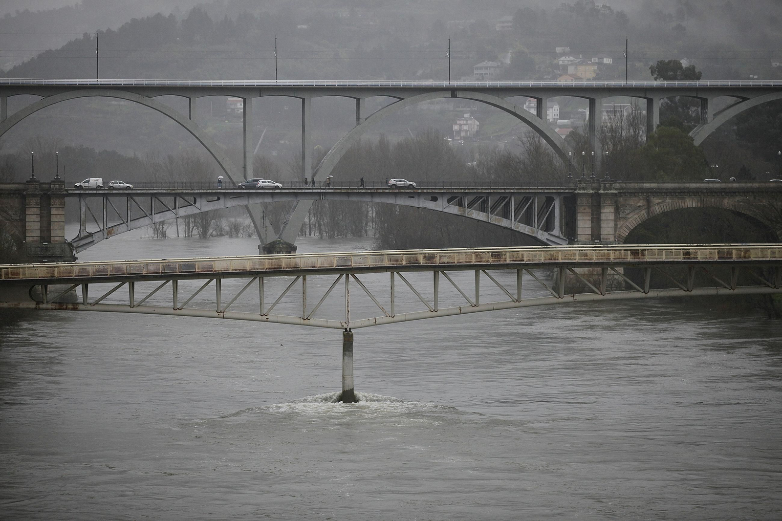 Galería | La crecida de los ríos anegan la provincia de Ourense