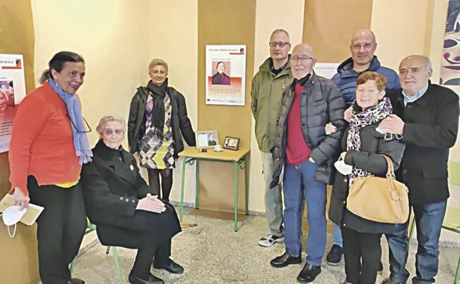 Familia de Genoveva, la parturienta a la que quieren rendir homenaje.