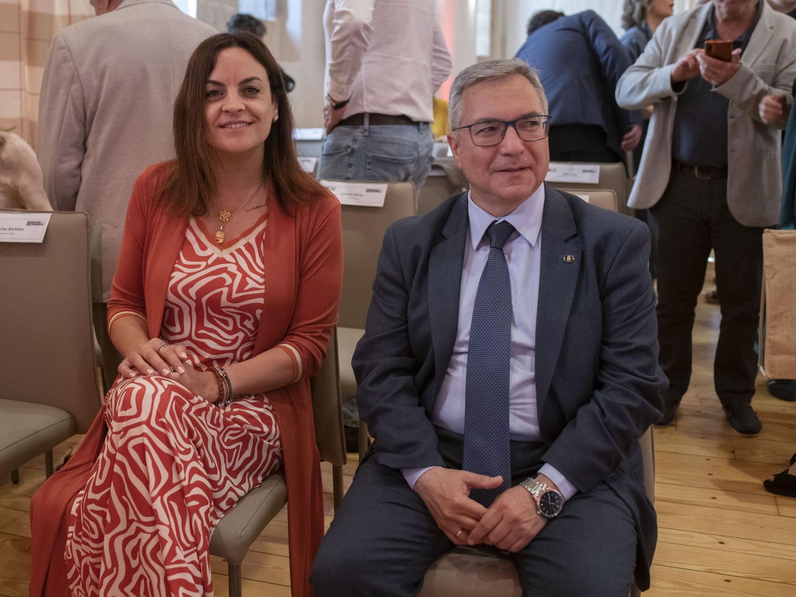 Carmela López, presidenta de la Diputación de Lugo y Luis Menor, presidente de la Diputación de Ourense.