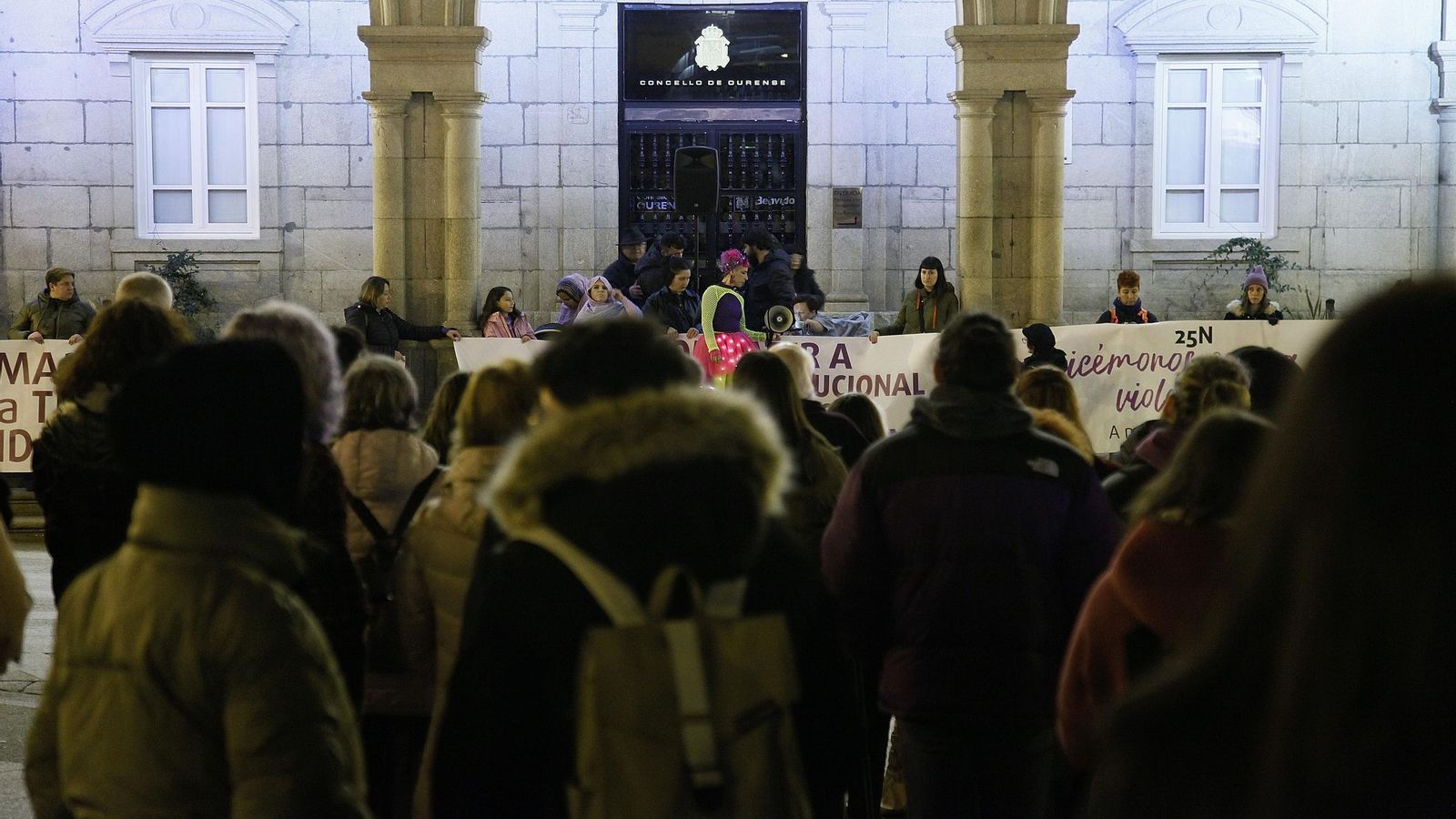 Galería | Ourense clama contra la violencia machista por el 25N
