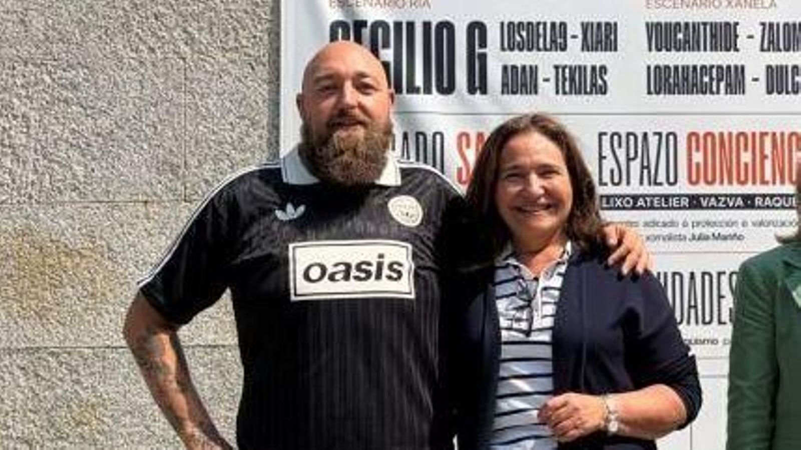 Kaixo y Ana Ortiz, ayer en el Museo del Mar.