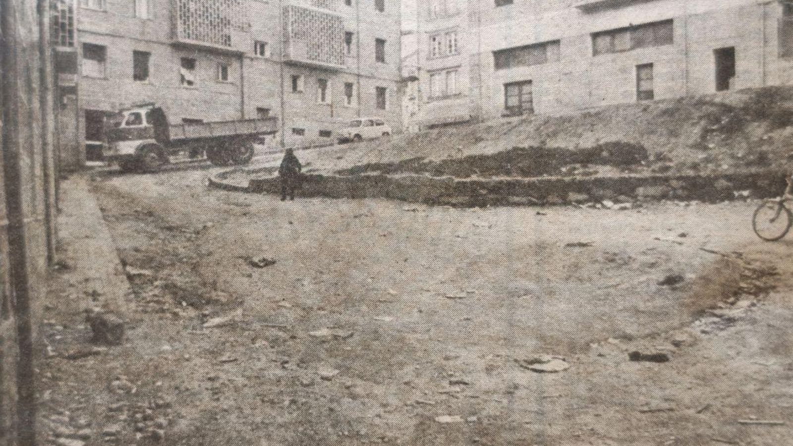 La “Plazuela del Olvido” en la Avenida de Portugal.