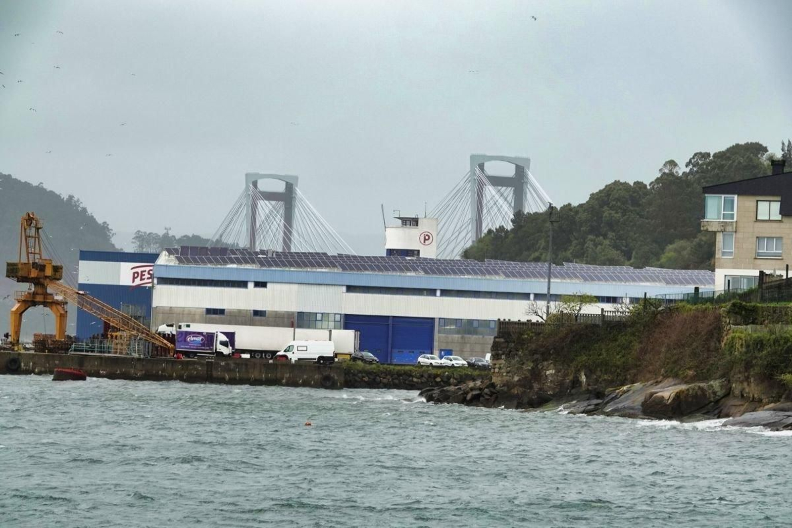 Instalación frigorífica de Frialia (antigua Frioya) en Chapela, donde también tiene la sede social.