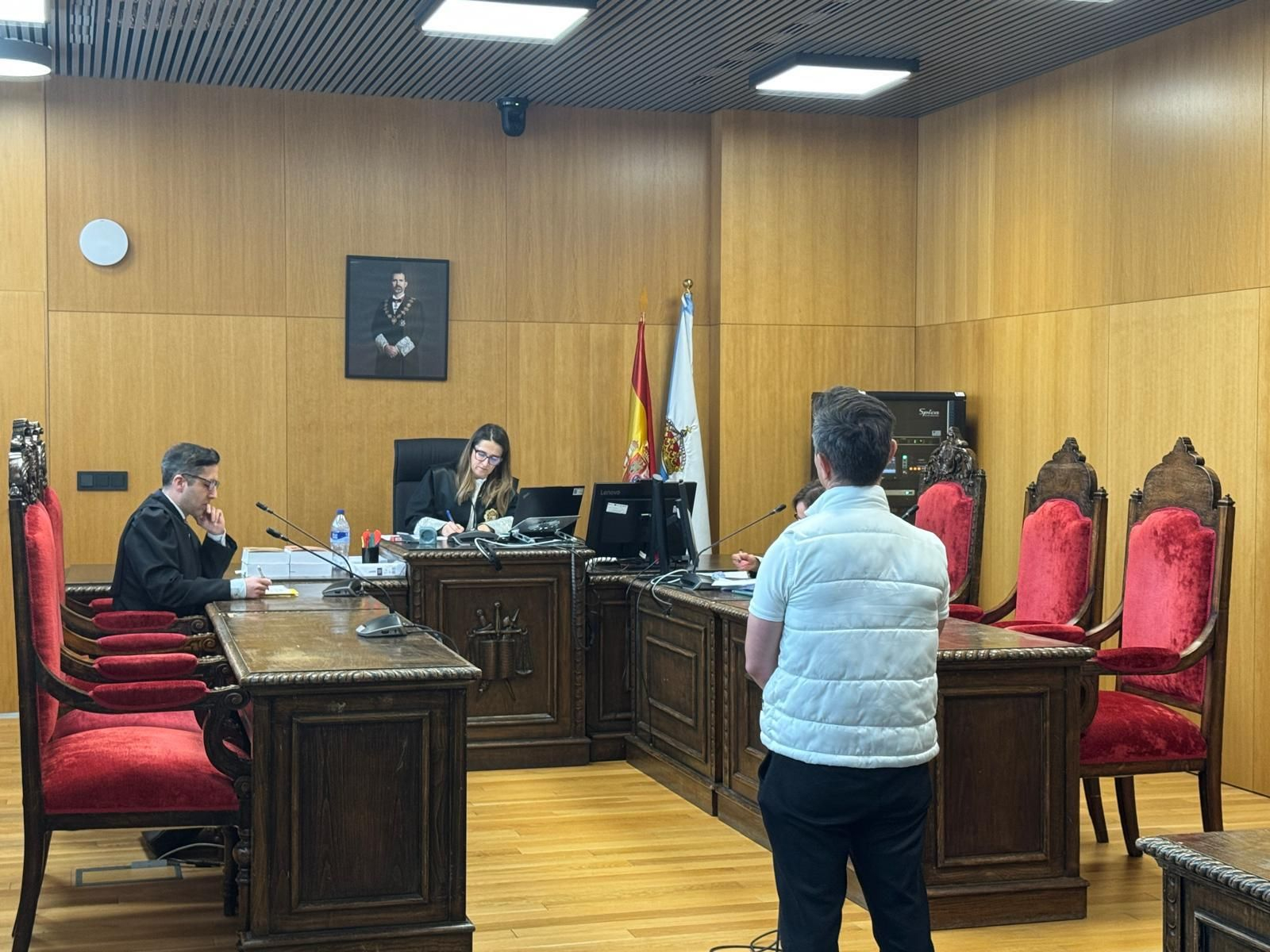 El acusado, ayer durante el juicio.