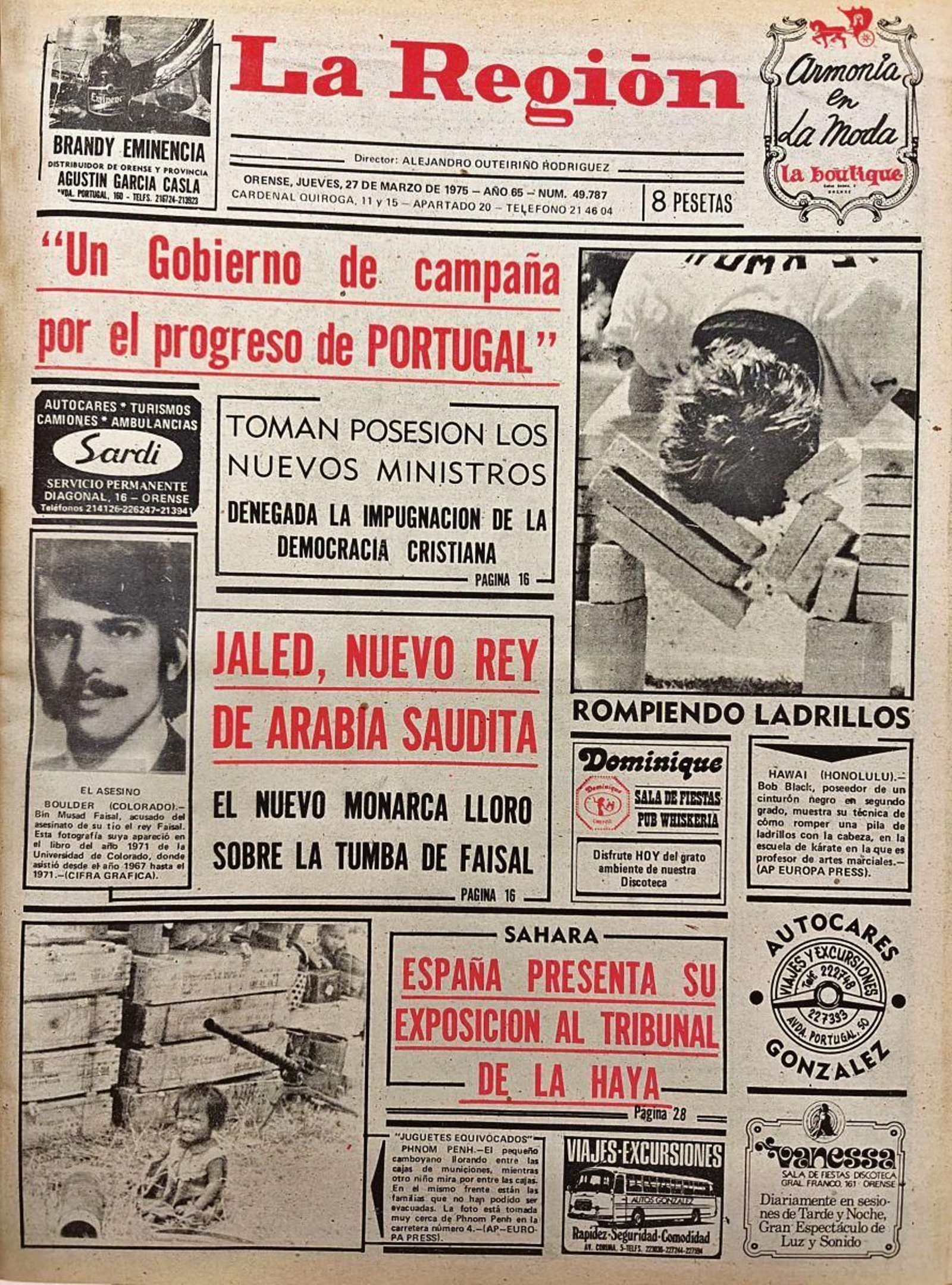 La portada de 1975