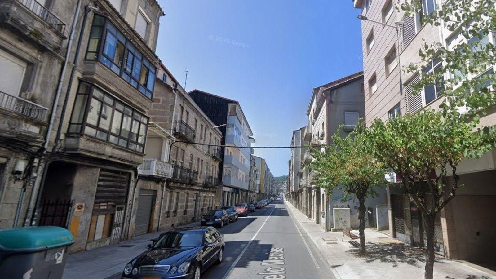 La calle Marcelo Macías, en la que ocurrió el robo