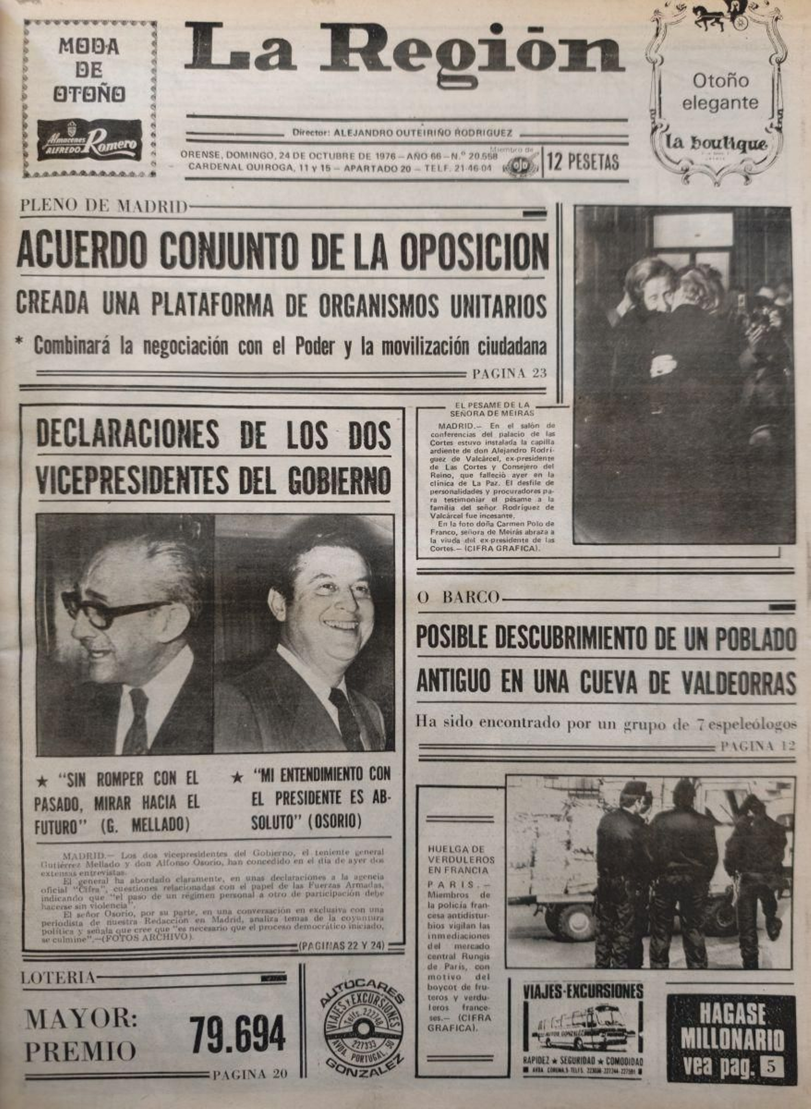 La primera 24 de octubre 1976