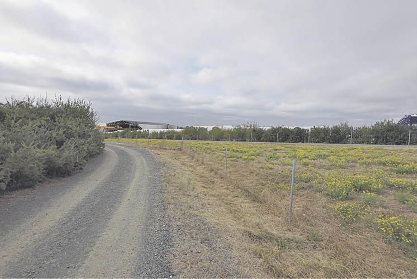 Zona prevista para la ampliación del área industrial de Carballiño.