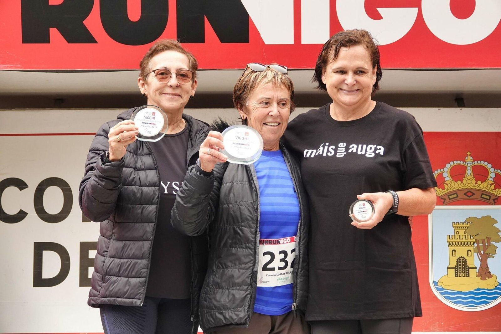 Premios de la carrera Vigo+11 en Coia.