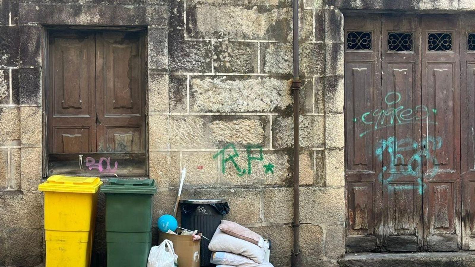Basura en la calle.
