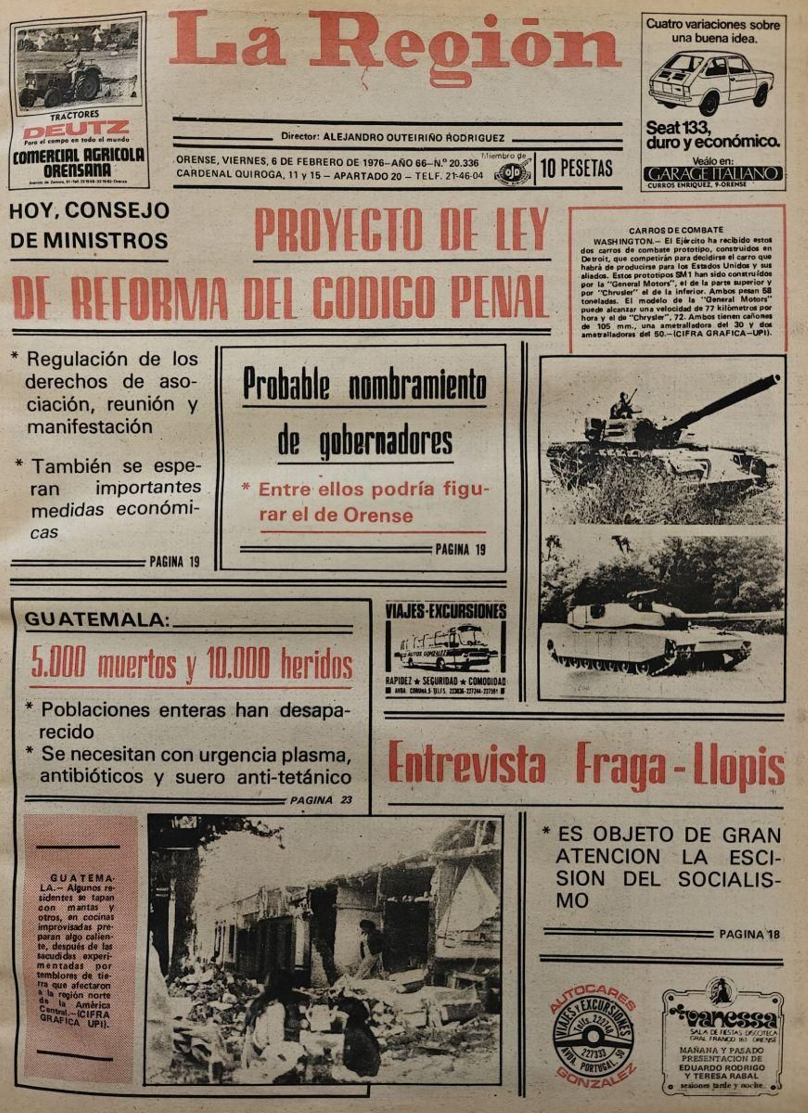 Primera página de 1976