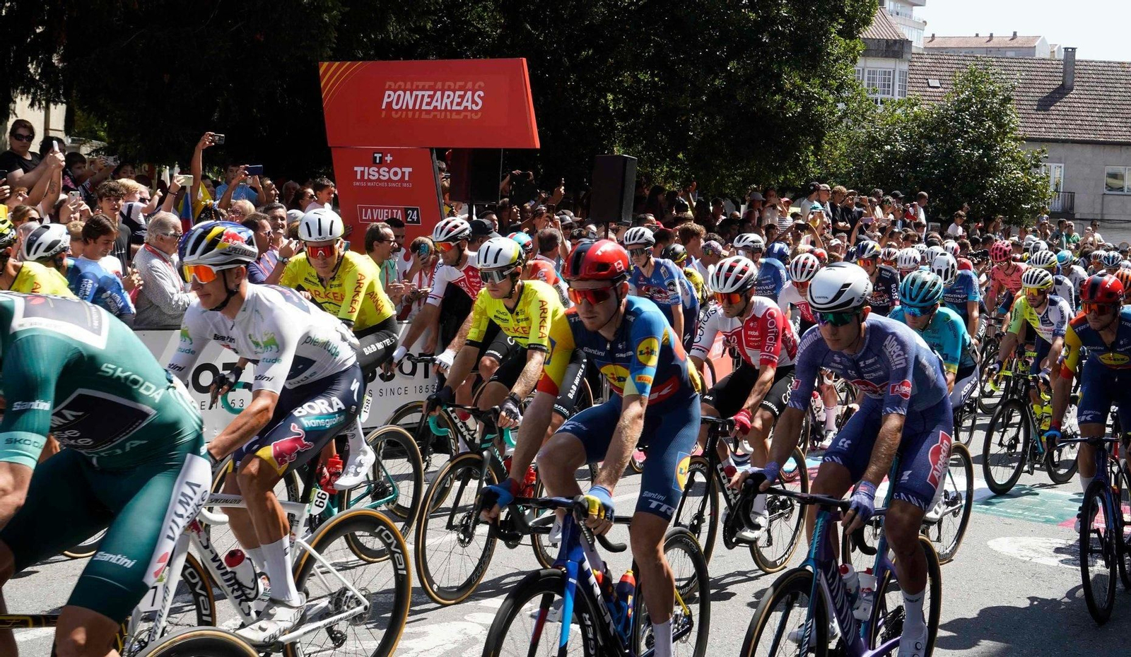 Participantes en la décima etapa de La Vuelta a España.