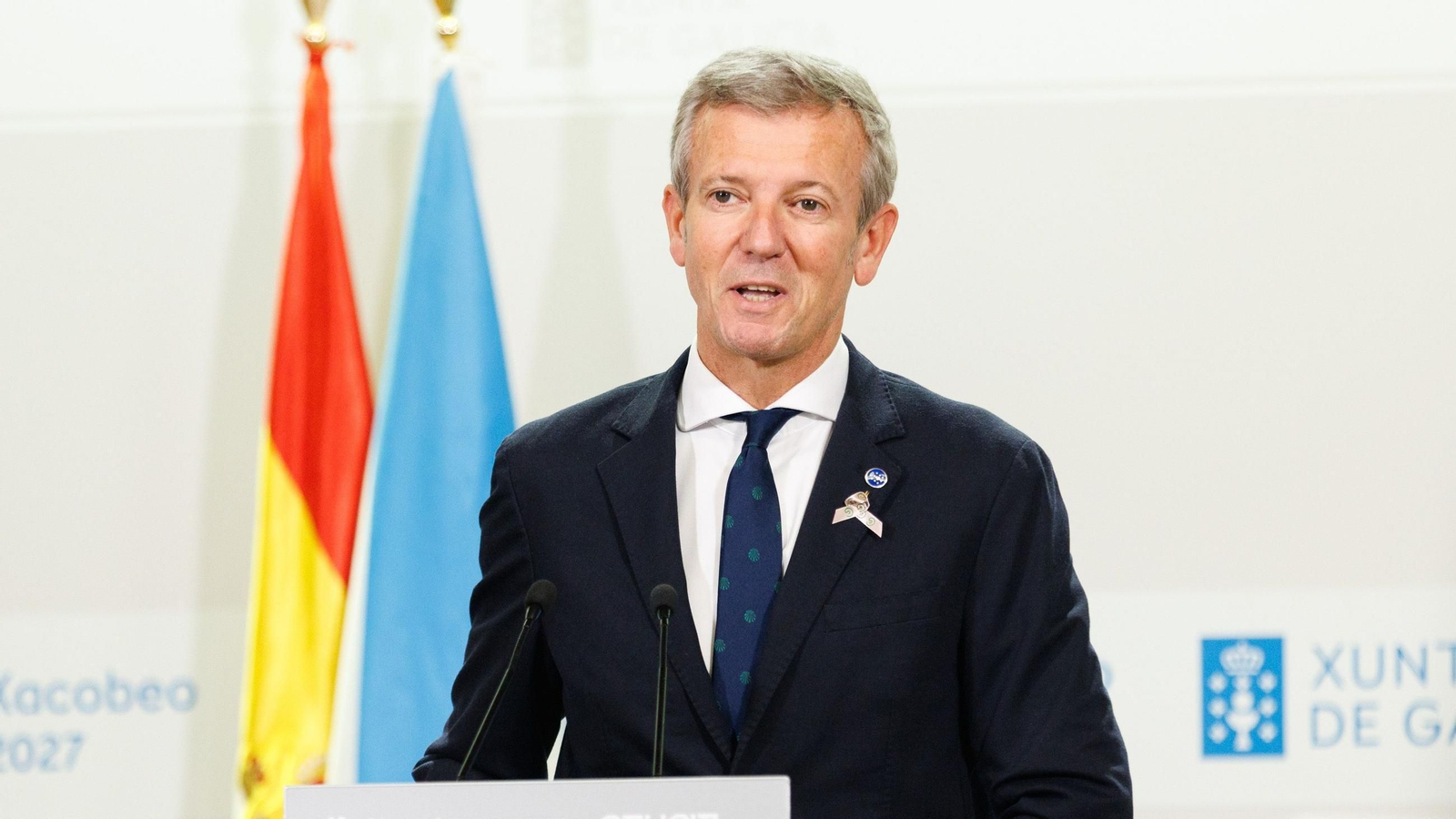 El presidente gallego, Alfonso Rueda