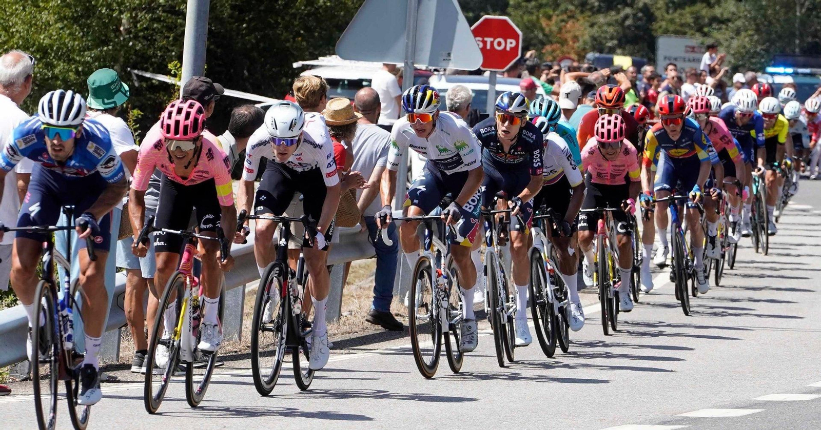 Participantes en la décima etapa de La Vuelta a España.