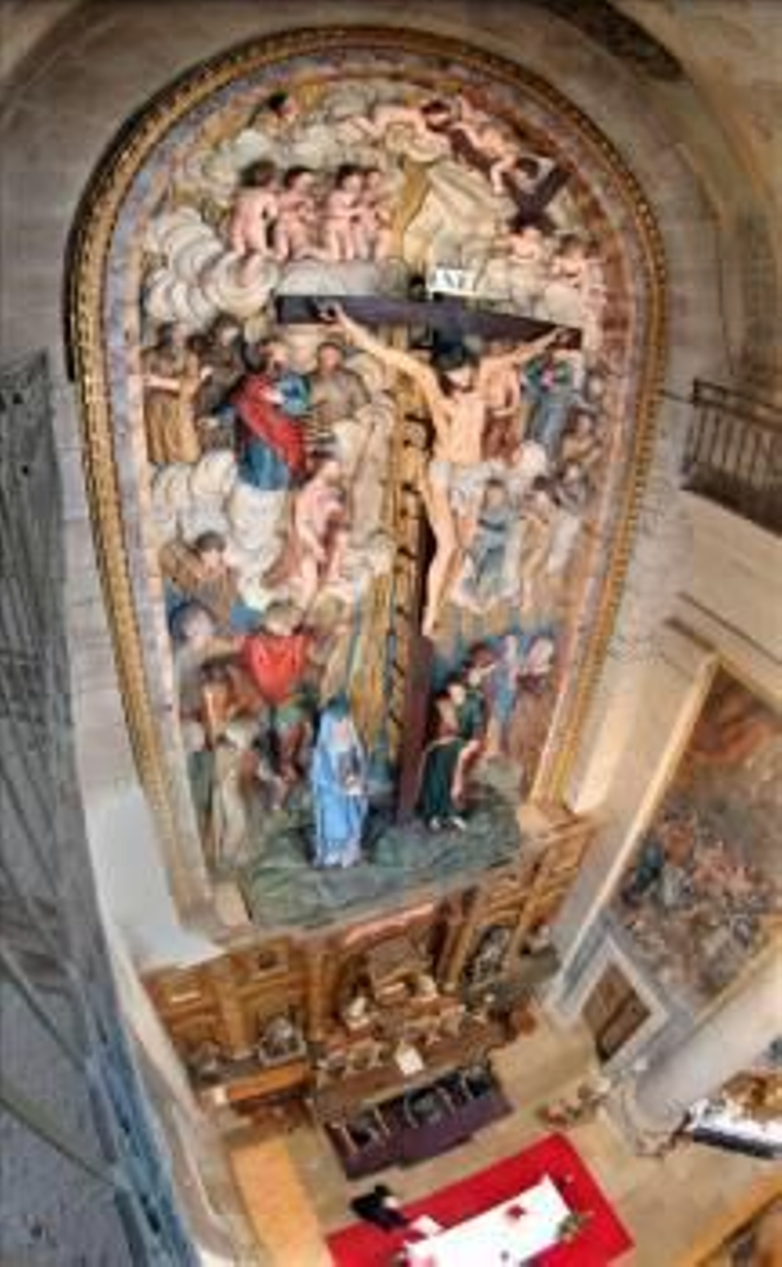 El retablo de la Capilla de las Ánimas, obra de Manuel de Prado entre 1804 y 1814. (Foto: Lavandeira Jr.)