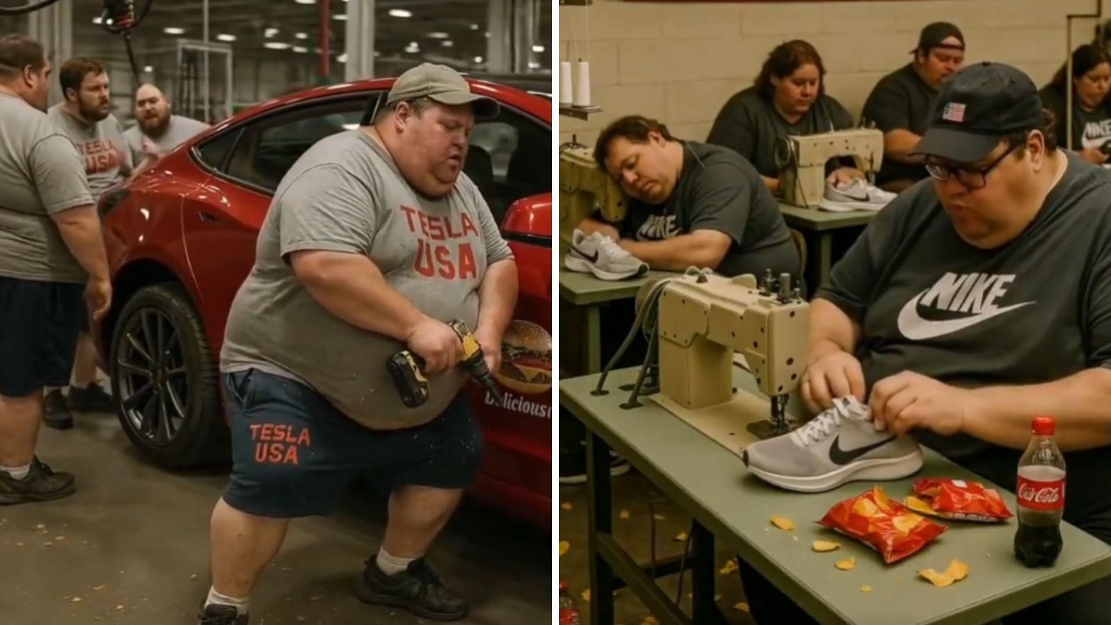 Fragmentos de los vídeos publicados desde China.