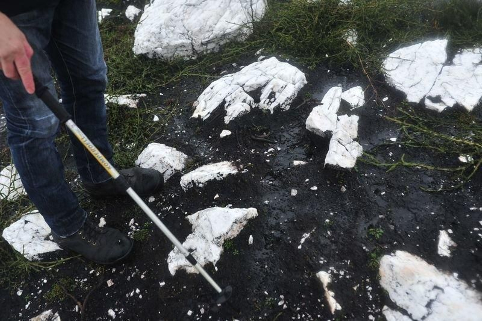 El terreno meteorizado por el fuego es impermeable // J. P.