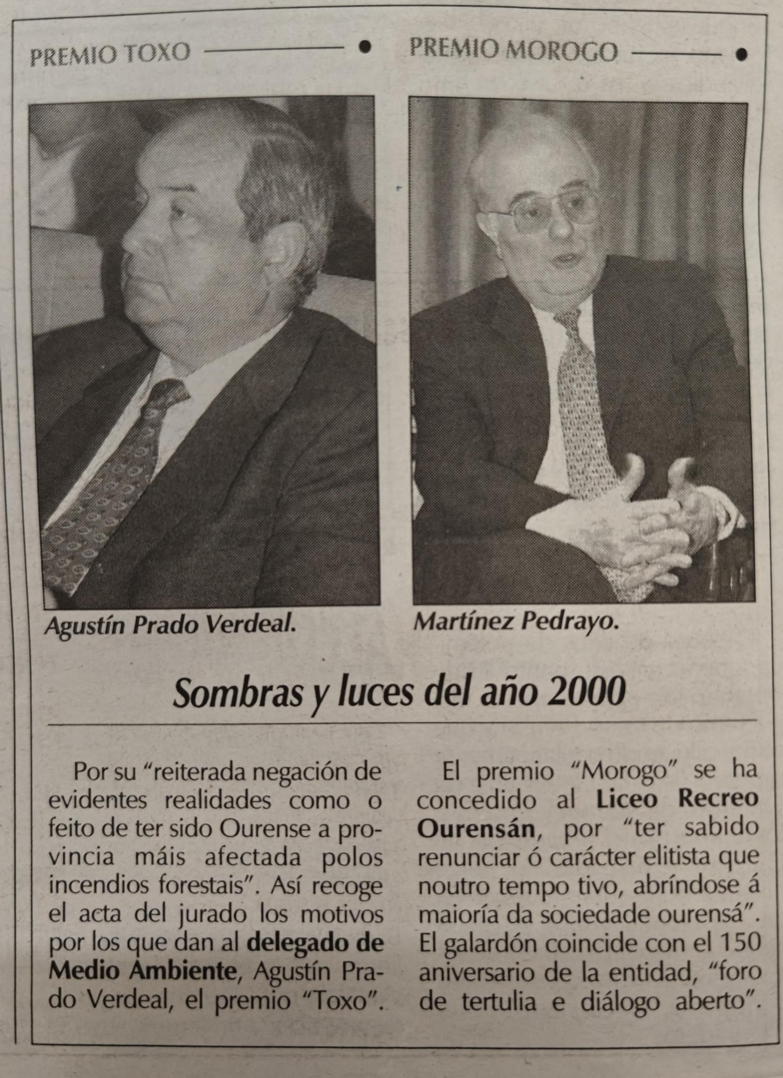 Una página de la época.