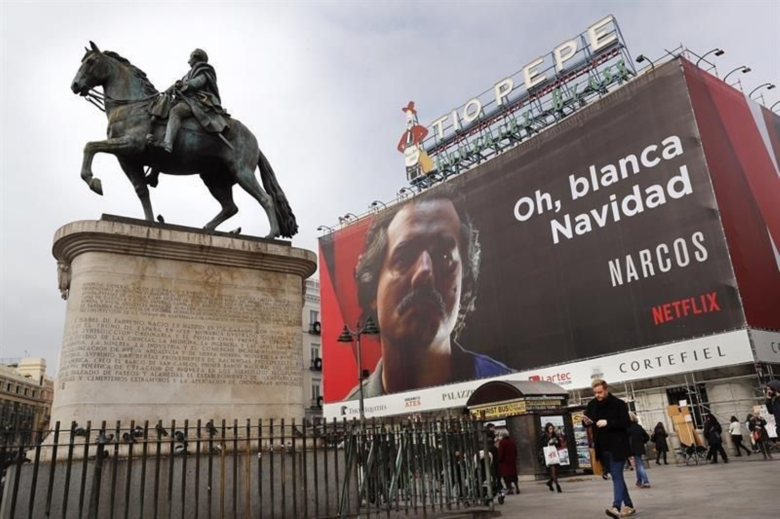 El cartel publicitario de la serie de Netflix