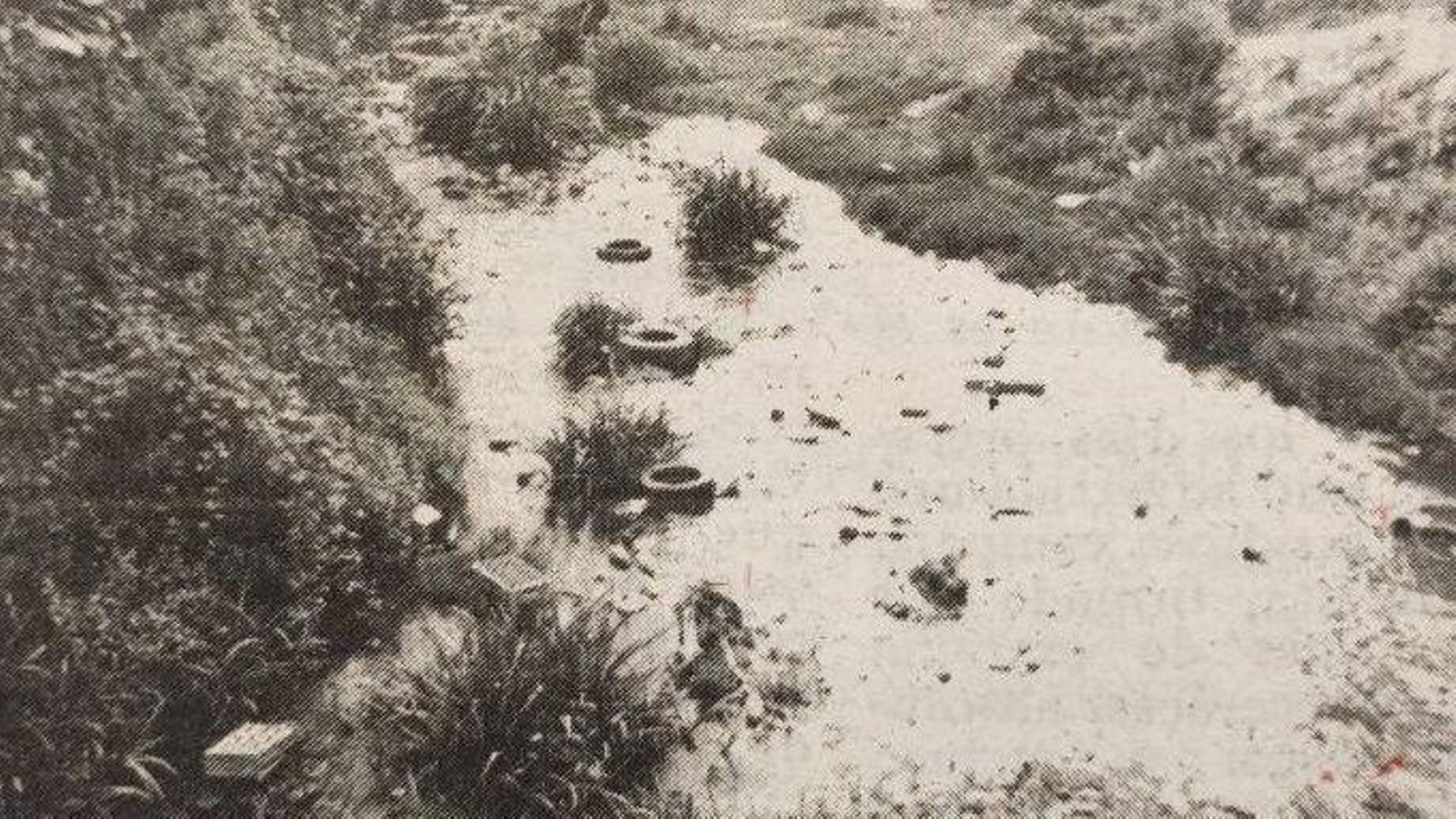 El río Barbaña convertido en basurero.
