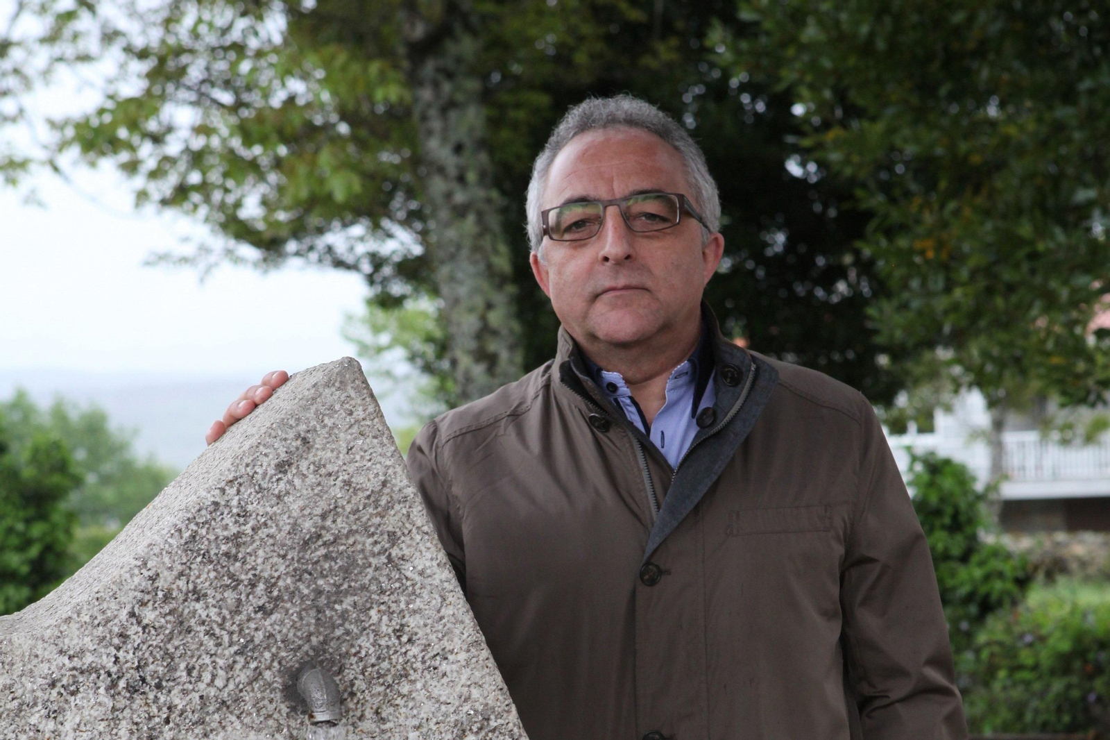 Plácido Álvarez en Mugueimes (Muíños).