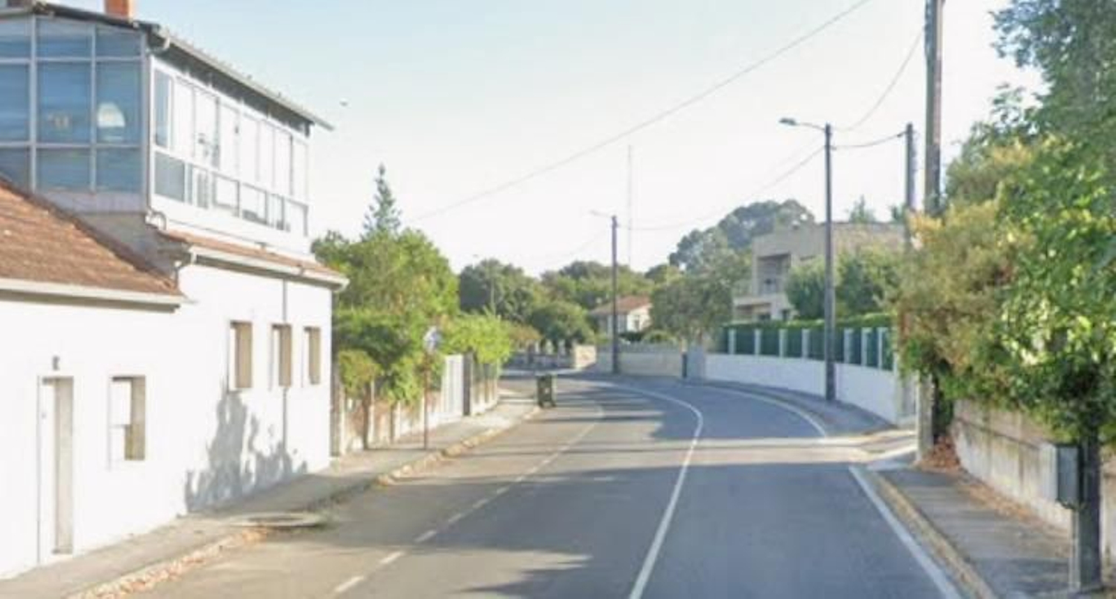 Lugar del accidente de tráfico en Vilar de Astrés